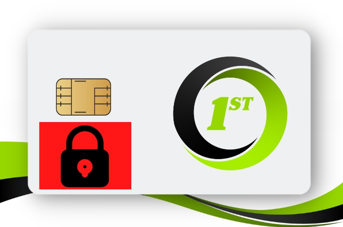 convenience card with clickable LOCK to block access